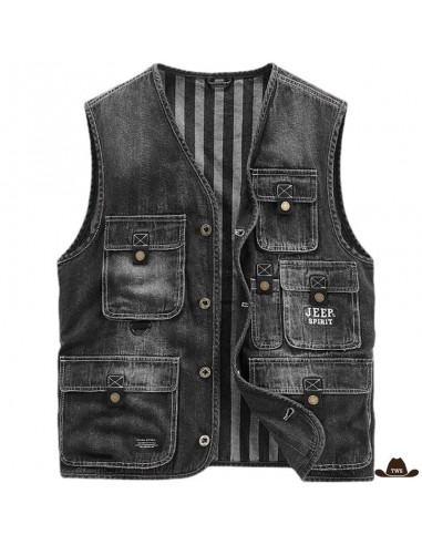 Veste de Cowboy Sans Manches Classic livraison gratuite