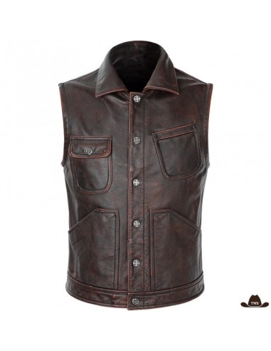 Gilet Western Cuir À commander