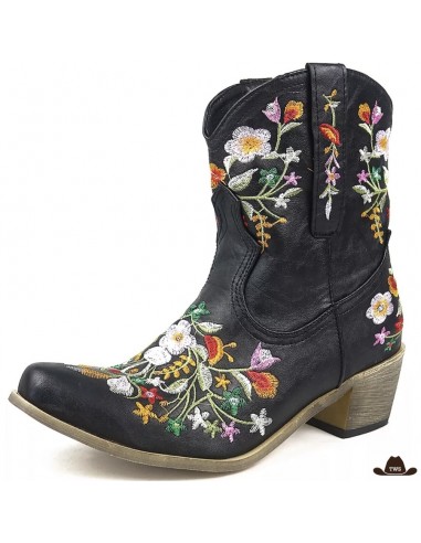 Bottines Western Fleurs Brodées en ligne des produits 