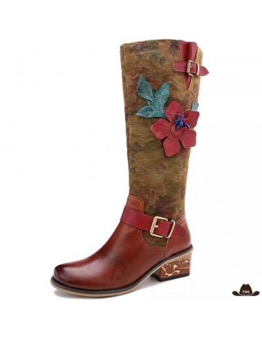 Bottes Cowboy Rouge Femme Voir les baskets