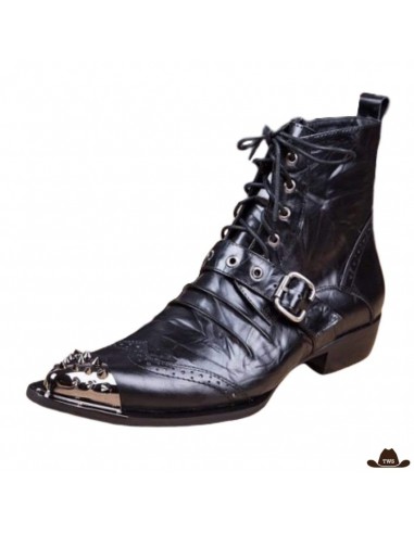 Bottines Cowboy Noires une grave pollution 