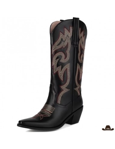 Bottes Cowboy Noires les muscles