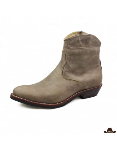 Bottines Cowboy Beige la chaussure