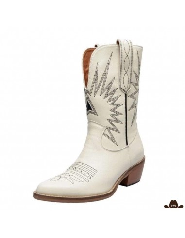 Bottes Western Blanches pas cher 