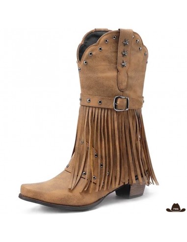 Bottes Cowboy Marron Livraison rapide