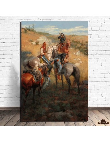 Tableau Western Reproduction brillant des détails fins