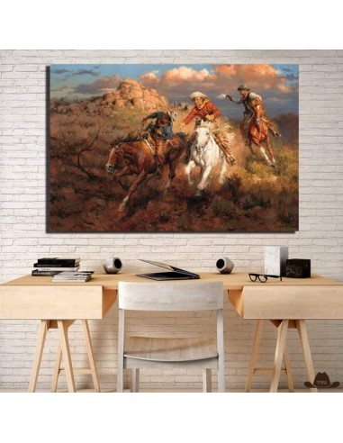 Tableau Peinture Western pas cheres