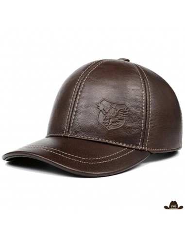 Casquette Cuir Marron acheter