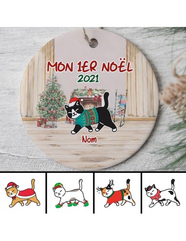 Mon 1er Noël - Amoureux des chats - Ornement de Noël  personnalisé - 0019O040D ouvre sa boutique