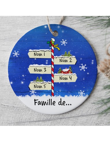 Panneau de Noël en famille - Famille - Ornement de Noël personnalisé - 0072O000I meilleur choix