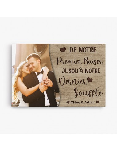 Jusqu'à Notre Dernier Souffle - Cadeau Personnalisé | Toile pour Couples Amoureux En savoir plus