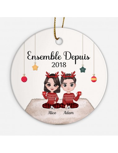 Ensemble Depuis - Cadeau Personnalisé | Ornement de Noël pour Couples Profitez des Offres !