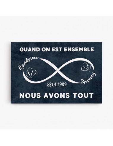 Nous Avons Tout - Cadeau Personnalisé | Toile pour Couples/Amoureux en ligne des produits 