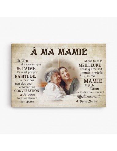 À Ma Mamie Maman - Cadeau Personnalisé | Toile pour Mamie Maman en ligne des produits 