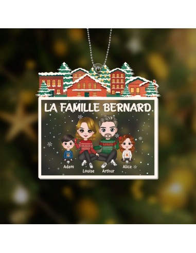 La Famille Bernard - Cadeau Personnalisé | Ornement pour Famille acheter