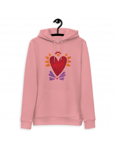 Flaming Heart - Unisex Eco Hoodie pas cher chine