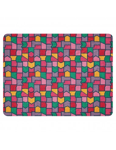 Color Pieces Pattern - Sherpa Blanket de l' environnement