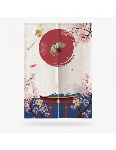 Rideau Motifs Japonais pas cher 