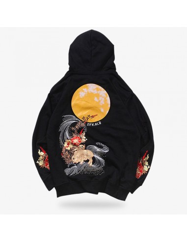 Sweat a Capuche Motif Japonais paiement sécurisé