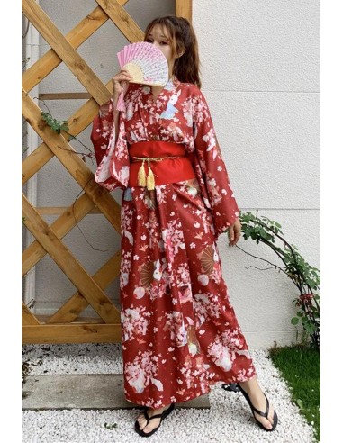 Kimono Rouge Geisha pour bénéficier 