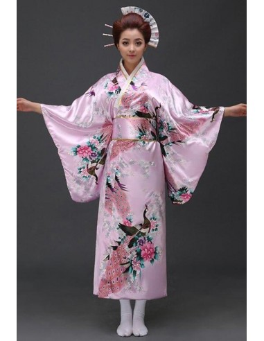 Kimono Long Rose Femme Dans la société mordern