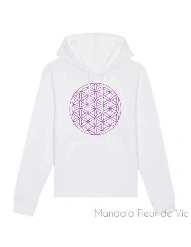 Sweat Made in FranceFleur de Vie Violette pas cheres