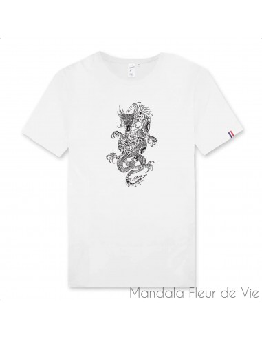 T Shirt Homme Mandala Dragon 100% Français En savoir plus