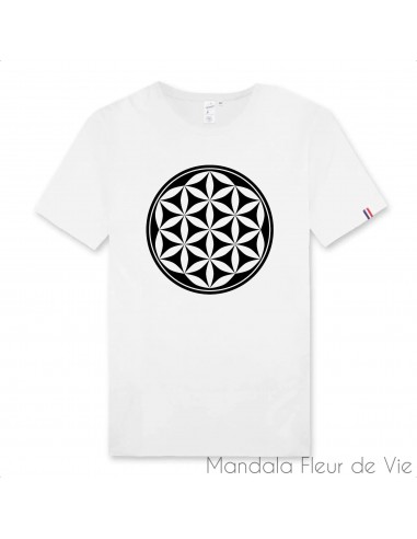 T Shirt Homme Mandala Fleur de Vie 100% Français prix pour 