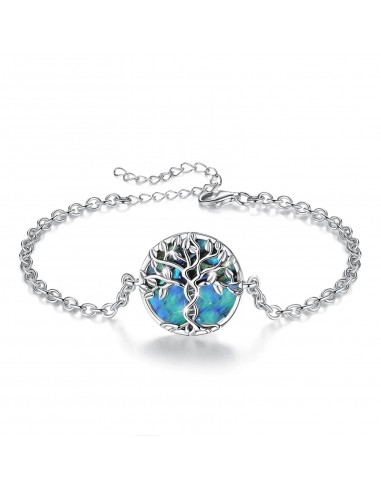 Bracelet Arbre de Vie en Argent et Coquille d'Ormeau ouvre sa boutique