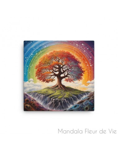 Tableau Arbre de Vie Arc-en-ciel Dans la société mordern