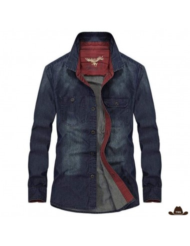 Chemise de Western en Jean Homme Venez découvrir notre 