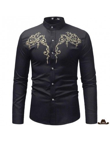 Chemise de Western Homme Noire le concept de la Pate a emporter 