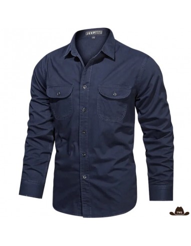 Chemise de Western Bleue Nevada en ligne des produits 