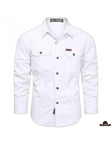 Chemise de Cowboy Blanche hantent personnes