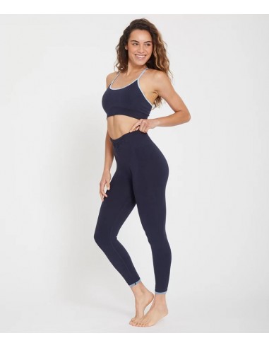 Legging de Yoga Chenda lyocell bleu paiement sécurisé