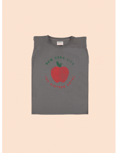 T-shirt sans manches avec épaulettes Gris foncé online