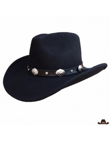 Chapeau de Cowboy Noir en Laine 2023