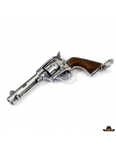 Collier Western Revolver (Argent) À commander