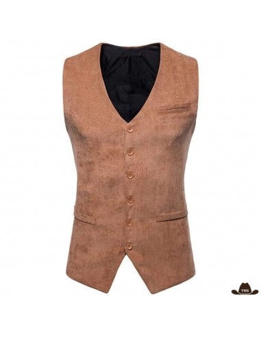 Gilet Sans Manches Homme Style Western livraison et retour toujours gratuits